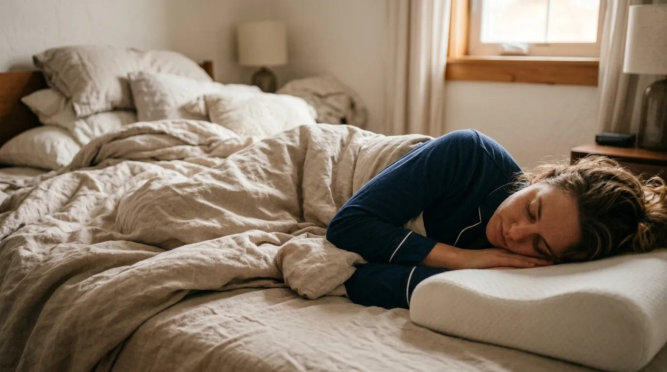 Korrekt nakkelordose og hovedstilling i forskellige sovestillinger