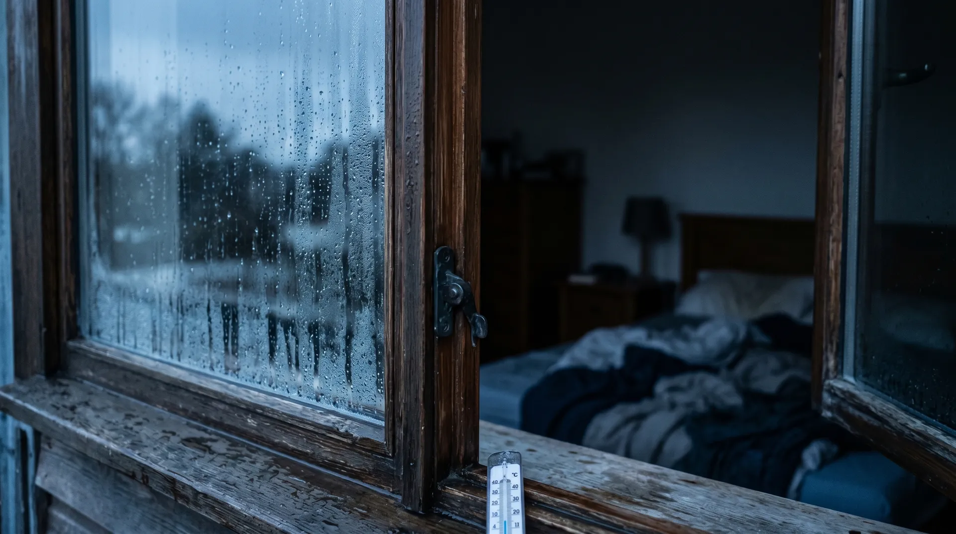 Køligt og mørkt soveværelse med optimal temperatur til søvn